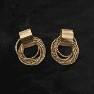 Aretes de Cobre Dorado